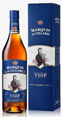 Бренди Маркиз де Вийар VSOP 40% 0.7л П/Упак ФРАНЦИЯ
