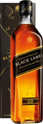 Виски ДЖОННИ УОКЕР БЛЭК ЛЕЙБЛ 12 лет Scotch Blended 40% 0.5л ШОТЛАНДИЯ