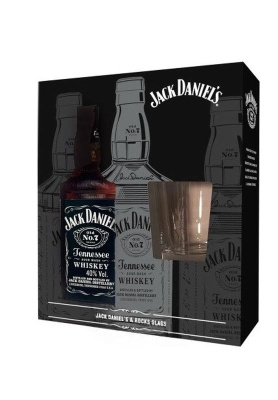 Виски ДЖЕК ДЭНИЕЛ'С Tennessee Whiskey 40% 0.7л П/Упак + стакан США