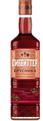 Настойка полусладкая Сиббиттер Брусника 20% 0.5л РОССИЯ