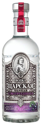 Водка Царская Черная Смородина 40% 0.5л : Ладога РОССИЯ