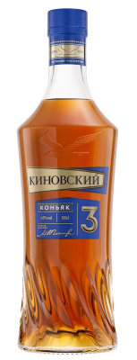 Коньяк Российский Киновский 3 года 40% 0.5л : КиН РОССИЯ
