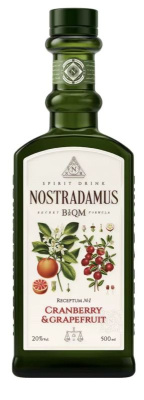 Настойка полусладкая Нострадамус Кранберри - Грейпфрут 20% 0.5л РОССИЯ