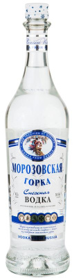 Водка Морозовская горка Снежная 38% 0.5л : РОССИЯ