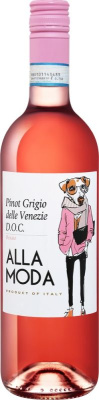 Вино Алла Мода Пино Гриджио Розато DOC delle Venezie Розовое Сухое 11.5% 0.75л ИТАЛИЯ