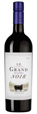 Вино Ле Гран Нуар Мальбек IGP LANGUEDOC-ROUSSILLON Красное Полусухое 13% 0.75л ФРАНЦИЯ