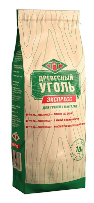 Уголь древесный Экспресс 10л РОССИЯ