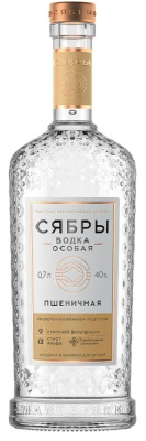 Водка Сябры Пшеничная 40% 0.7л БЕЛАРУСЬ