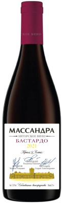 Массандра Авторское Бастардо ЗГУ Крым Вино Красное Сухое 13% 0.75л ВИНО РОССИИ