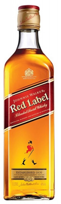 Виски ДЖОННИ УОКЕР РЭД ЛЕЙБЛ Scotch Blended 40% 1л ШОТЛАНДИЯ