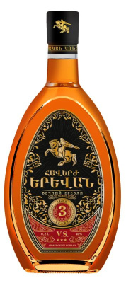 Коньяк ВЕЧНЫЙ ЕРЕВАН VS 3 года 40% 0.2л АРМЕНИЯ