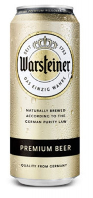 Пиво Варштайнер Премиум светлое пастер 4.8% 0.45л ж/б БЕЛАРУСЬ