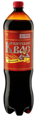 Квас Хлебный Вятский пастеризованный 1.5л пэт РОССИЯ