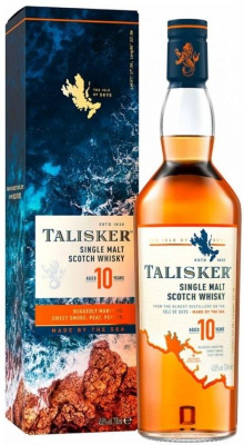 Виски ТАЛИСКЕР 10 лет Scotch Single Malt Islay 45.8% 0.7л П/Упак ШОТЛАНДИЯ