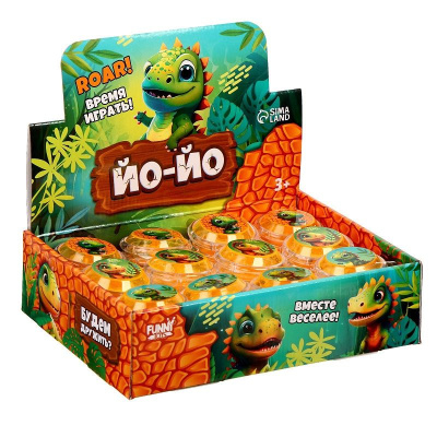 Йо-йо в шоу-боксе Динозаврики КИТАЙ