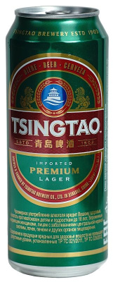 Пиво Циндао Премиум светлое фильтрованное 4.7% 0.5л ж/б КИТАЙ