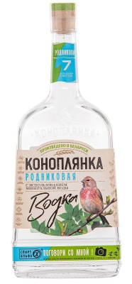 Водка Коноплянка Родниковая 40% 1л БЕЛАРУСЬ