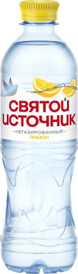 Святой Источник Лимон 0.5л Напиток негаз безалк РОССИЯ