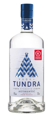 Водка Тундра Аутентик Водка Крайнего Севера 40% 0.7л РОССИЯ