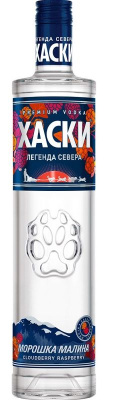 Водка особая Хаски Морошка Малина 38% 0.5л РОССИЯ