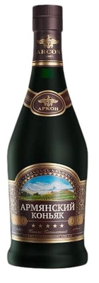 Коньяк Армянский 5 лет 40% 0.25л матов. бут : АРКОН ТРЕЙД АРМЕНИЯ