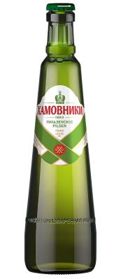 Пиво Хамовники Пильзенское 4.8% 0.45л ст. РОССИЯ