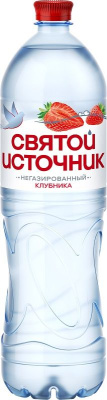 Святой Источник Клубника 1.5л Напиток негаз безалк РОССИЯ