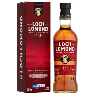 Виски ЛОХ ЛОМОНД 12 лет Scotch Single Malt HIGHLAND 46% 0.7л П/Упак ШОТЛАНДИЯ