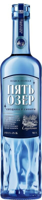 Водка особая Пять Озер Студеная 40% 0.7л : Омсквинпром РОССИЯ