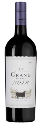 Вино Ле Гран Нуар Мальбек IGP LANGUEDOC-ROUSSILLON Красное Полусухое 13% 0.75л ФРАНЦИЯ