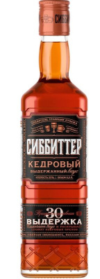 Настойка горькая Сиббиттер Кедровая выдержанная 35% 0.5л РОССИЯ
