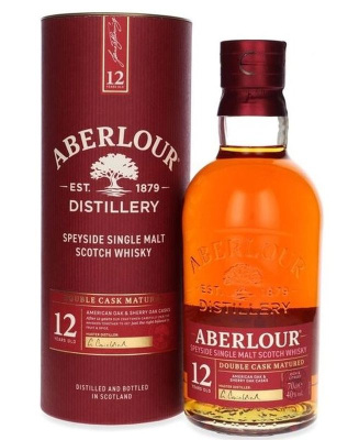 Виски АБЕРЛАУЭР 12 лет Дабл Каск Scotch Single Malt Speyside 40% 0.7л Тубус ШОТЛАНДИЯ
