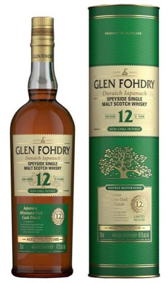 Виски ГЛЕН ФОДРИ 12 лет Japanese Cask Scotch Single Malt Speyside 47.1% 0.75л Туба ШОТЛАНДИЯ