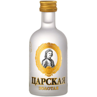 Водка Царская Золотая 40% 0.05л : Ладога РОССИЯ