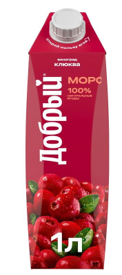 Добрый Виноград-Клюква 1л Морс РОССИЯ