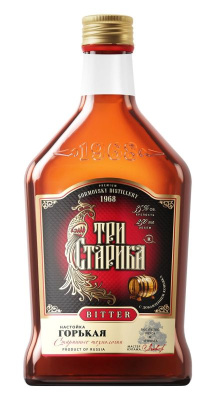 Настойка горькая Три Старика 35% 0.25л РОССИЯ