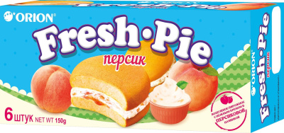 Фреш-Пай Персик Пирожное Бисквитное 150гр РОССИЯ