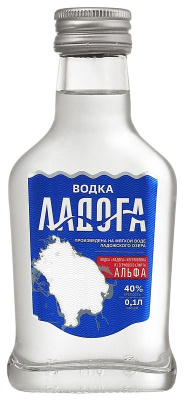Водка Ладога 40% 0.1л РОССИЯ