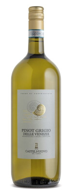 Вино Кантина Кастельнуово Пино Гриджио DOC delle Venezie Белое Полусухое 12% 1.5л ИТАЛИЯ