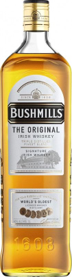 Виски БУШМИЛЗ ОРИГИНАЛ Irish Whiskey 40% 1л ИРЛАНДИЯ (розлив Шотландия)