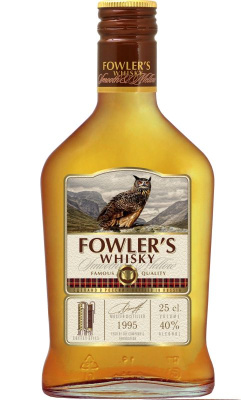 Виски ФОУЛЕРС Зерновой Ординарный 40% 0.25л : Россия РОССИЯ