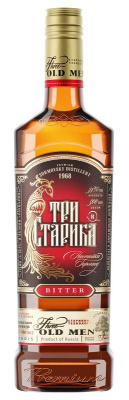 Настойка горькая Три Старика 38% 0.5л РОССИЯ
