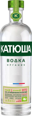 Водка Катюша Органик 40% 0.5л РОССИЯ