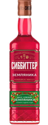 Настойка полусладкая Сиббиттер Земляника 20% 0.5л РОССИЯ