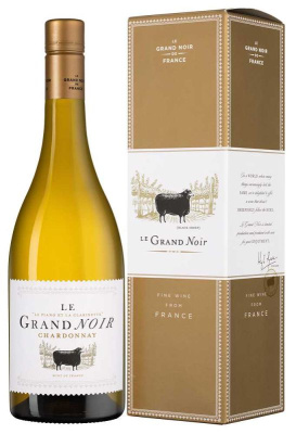 Вино Ле Гран Нуар Шардоне IGP LANGUEDOC-ROUSSILLON Белое Сухое 13.5% 0.75л П/Упак ФРАНЦИЯ