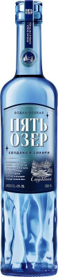 Водка особая Пять Озер Студеная 40% 0.5л : Омсквинпром РОССИЯ