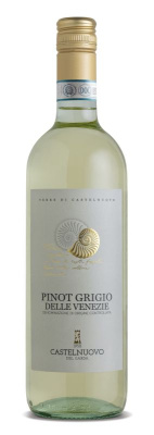 Вино Кантина Кастельнуово Пино Гриджио DOC delle Venezie Белое Полусухое 12% 0.75л ИТАЛИЯ