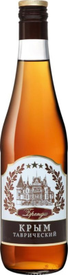 Бренди Крым Таврический 40% 0.5л : КВКЗ РОССИЯ