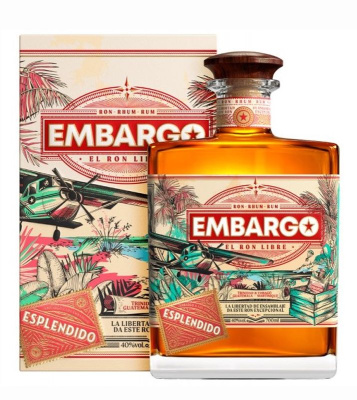 Ром ЭМБАРГО Эсплендидо 40% 0.7л П/упак ГВАТЕМАЛА