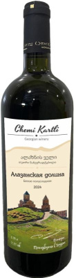 Вино Чеми Картли Алазанская Долина KAKHETI Белое Полусладкое 11.5% 0.75л : Нов ГРУЗИЯ